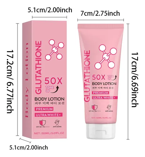 Loción Corporal Glutatión 50x Tonificante Suave Portátil