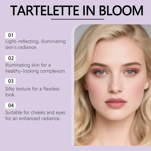 Paleta De Sombras De Ojos Y Coloretes De Alto Brillo, 4 Colo