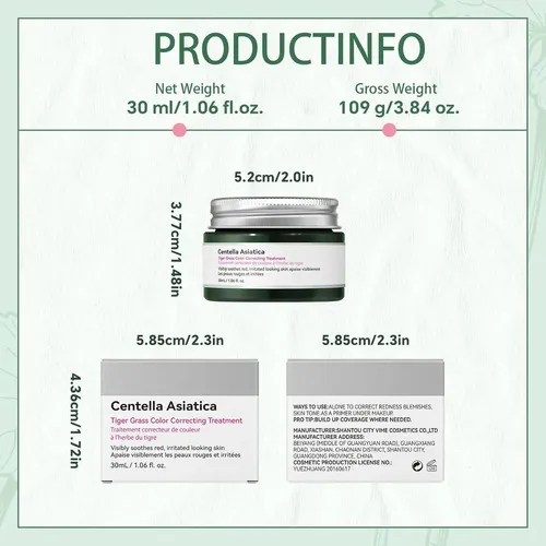 Corrector Verde Con Cica Bb Cream 30 Ml Helbr