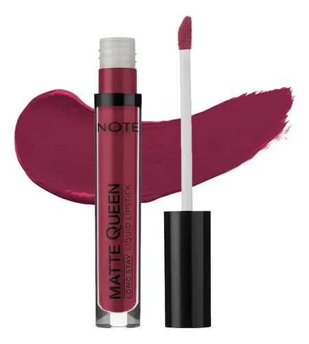 Labial Líquido Note Matte Queen Liquid Lipstick X4,5 Ml Color Bold Berry