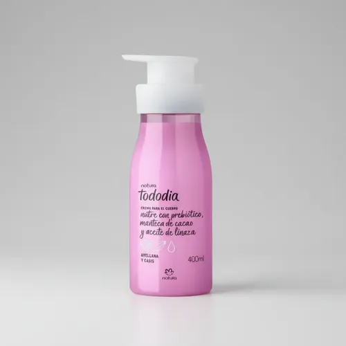 Crema Corporal Avellana Y Casis Tododia Natura 400 Ml