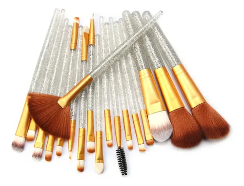 Set Cosmético Corrector De Colorete En Polvo Plata Dorada