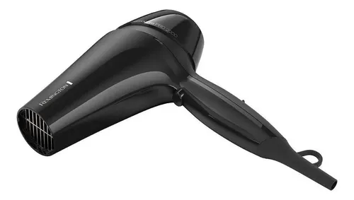 Secador De Pelo Remington D12a 2200w 3 Niveles Iones + Acces Color Negro