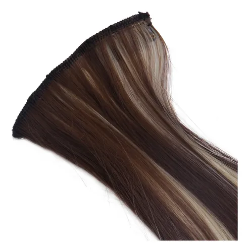 Extensiones De Cabello Humano Con Pinza Para Mujer, 7 Unidad