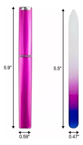 For Lima De Uñas R, 3 Cristales De Doble Cara, 3 Piezas