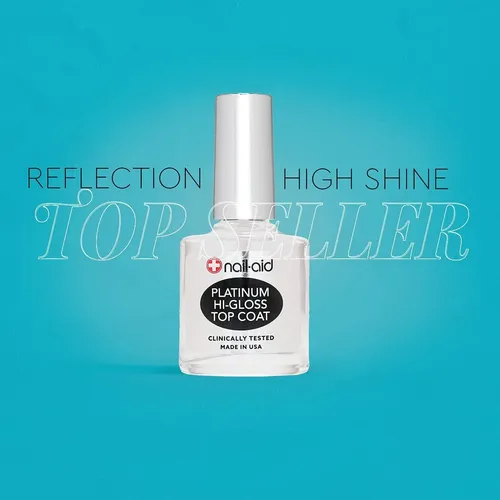 Top Coat De Alto Brillo Nail-aid Platinum 0.55 Fl Oz