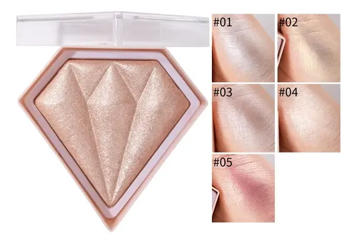 Compact Lighting Diamante Brillo Facial Powder