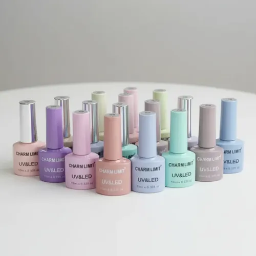 Kit Esmaltes Charm Limit X 5, Base Top Blanco Via Lactea