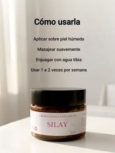 Eliminá Puntos Negros. Silay Exfoliante Facial Natural 50gr