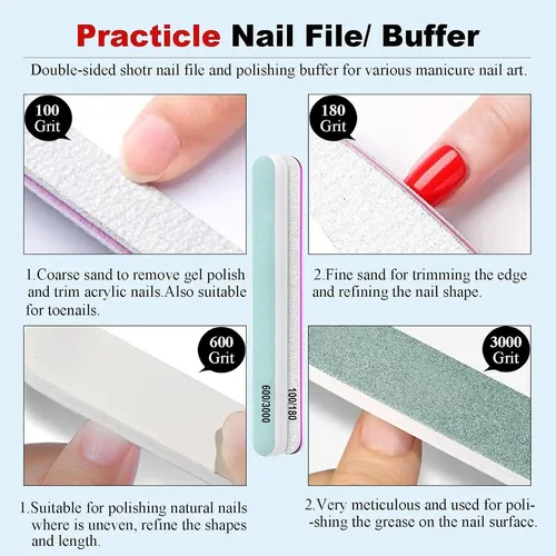 Removedor De Esmalte En Gel Louinstic 2pcs Kit Con Lima