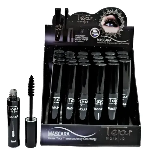 Mascara Pestañas Negra Tejar Larga Duracion Waterproof Color Negro