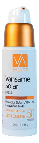 Vansame Protector Solar Facial Color Fps50 X 50grs Valuge