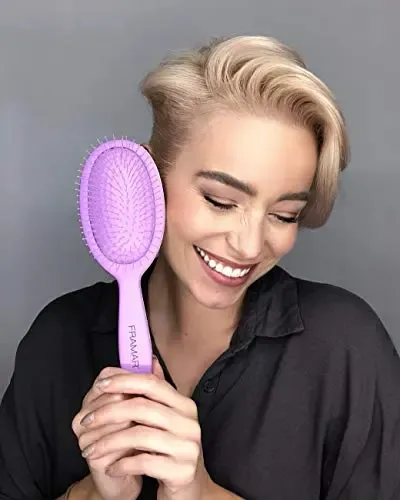 Cepillo Desenredante Framar para Cabello Grueso y Fino PURPLE REIGN