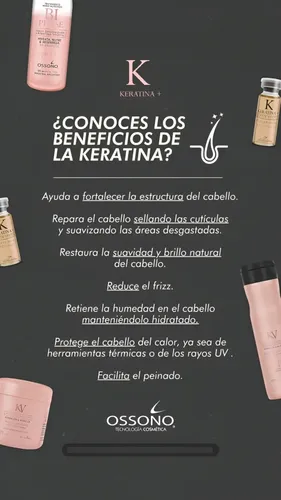 2 Mascaras Ossono X Kg A Eleccion Keratina/argan Peluqueria