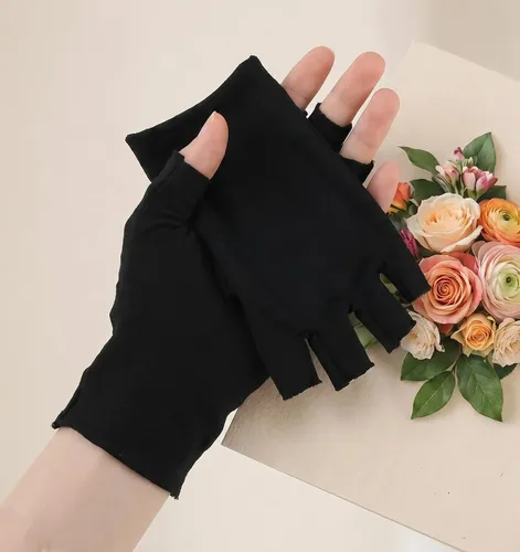 Guantes Sin Dedos Algodón Hidratantes Tactiles X5 Pares