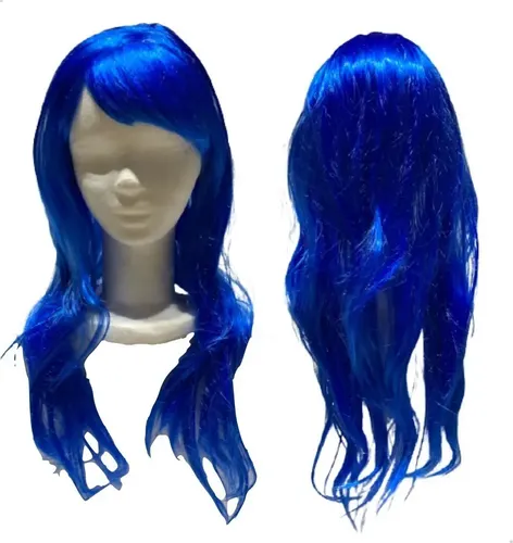 Party Store Lacio largo peluca color azul