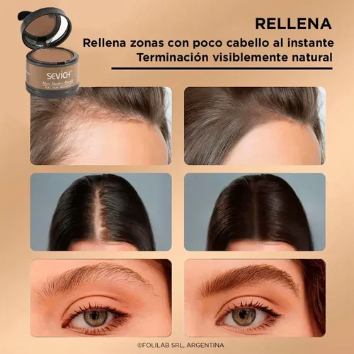 Sombra Capilar Sevich 4g Cubre Canas Raíces Relleno Cabello