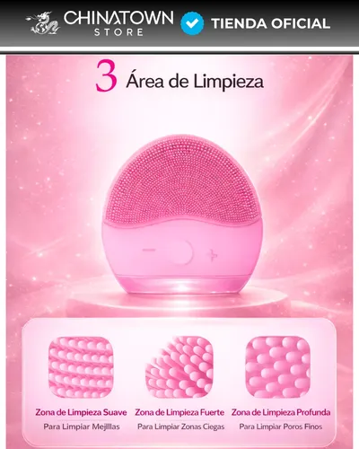 Limpiador Cepillo Facial Vibrador Masajeador Recargable Usb