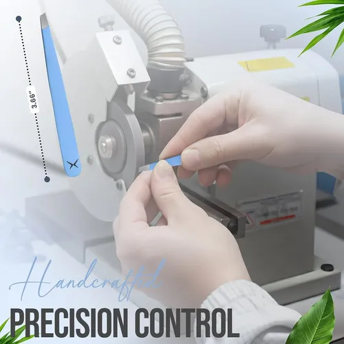 Pinza Profesional Acero Precisión Para Cejas Celeste