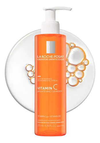 Limpiador Facial Con Vitamina C La Roche-posay, 200 Ml Todo Tipo De Piel Día/noche