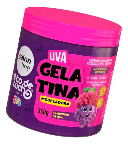 Salon Line To De Cacho Kids Gelatina Activador Rulos Uva 3c
