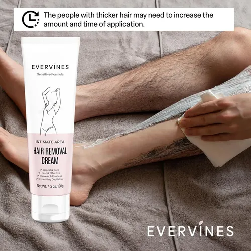 Crema Depilatoria Evervines 4.2 Oz Para Piel Sensible