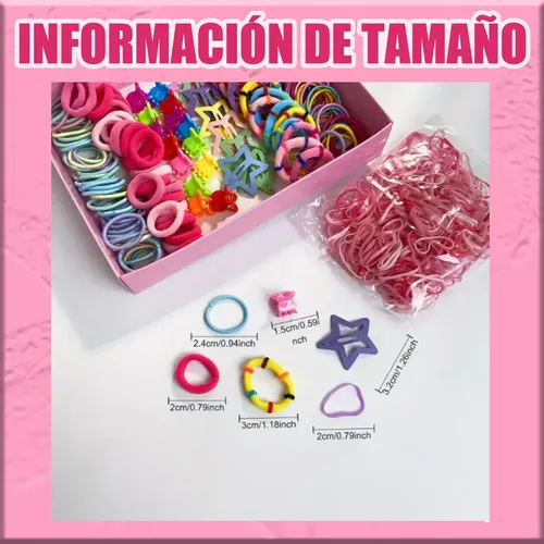 X 875pcs Mini Ligas Elásticas Para Cabello Dama Accesorios T