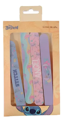 Set X 4 Limas De Uñas Disney Stitch Color Agua