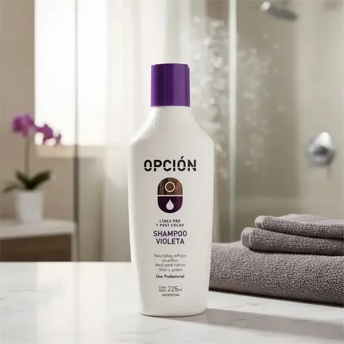 Shampoo Matizador Opción Violeta Rubio Y Gris 225ml