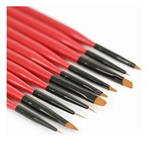 Set De 10 Pinceles Maquillaje