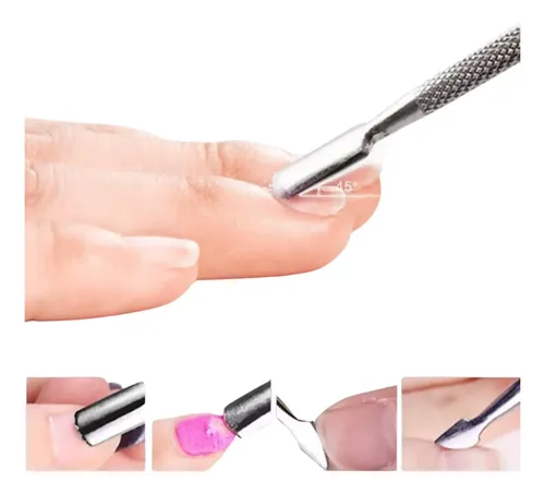 Kit Uñas Manicura Basico Mini Cabina Pinceles Lima Brocha