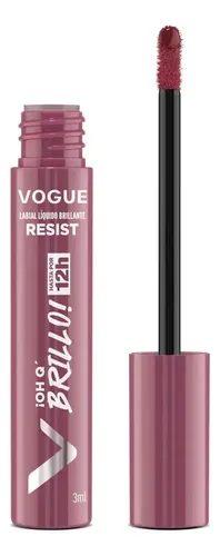 Brillo Labial Resist ¡Oh Q’ brillo! Vogue Tono Bacana 3ml