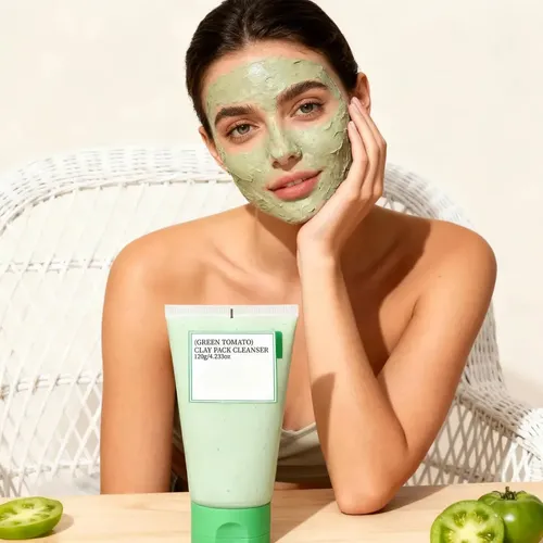 M42 Mascarilla De Arcilla Para Cara, Verde Tomato Para Masca