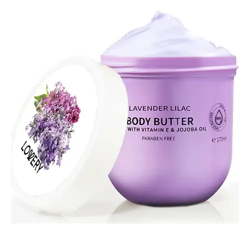 Manteca Corporal De Lavanda Y Lilas – Crema De Karité Con Ac