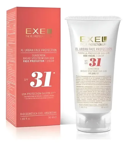 Exel Protector Solar Con Color Facial Factor 31 Fps X 50ml