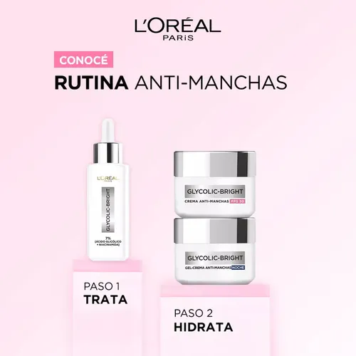 Loreal París Crema Día Anti Manchas Glycolic Bright 50ml