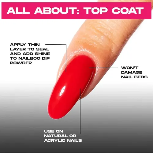 Top Coat Nailboo Para Uñas De Inmersión 14.79 Ml