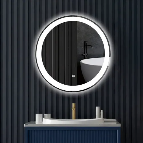 Espejo Circular Smart Led Touch 60 Cm Luz Fria Baño Tactil