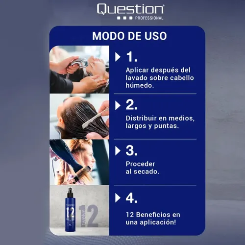 Tratamiento Twelve 12 Sin Enjuague Question X 210 Ml.