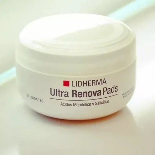 Ultra Renova Pads Mandélico Salicílico Lidherma Manchas Acne Momento de aplicación Noche Tipo de piel Normal