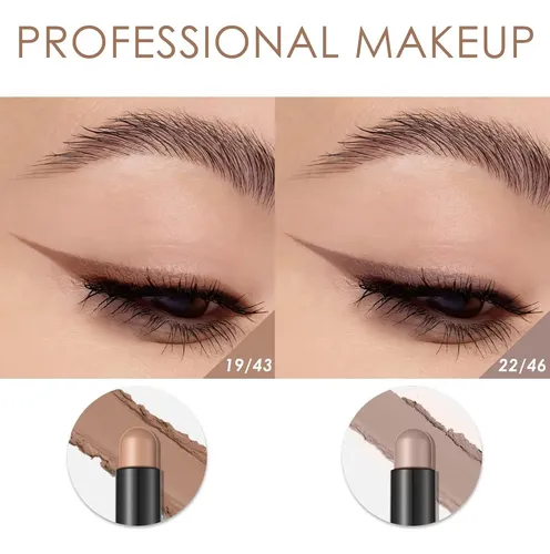 Delineadores De Ojos En Crema Focallure Smoky Brown 2 Piezas