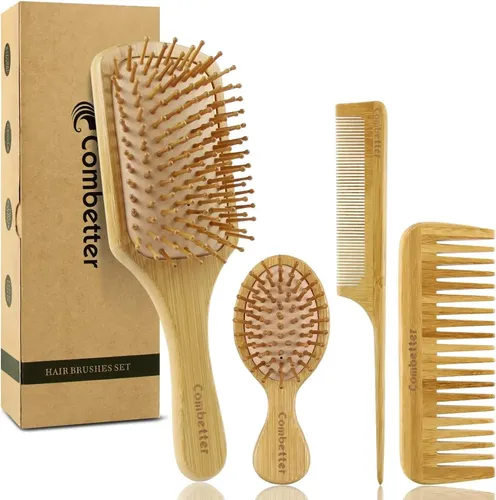 Combetter Juego De Cepillos Y Peines Para El Cabello 100% Ba