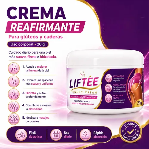Crema Reafirmante Corporal Gluteos Caderas Masajes