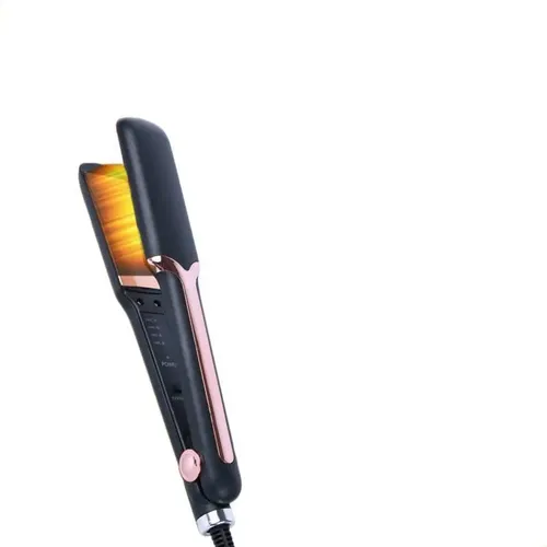 Ceramic Hair Straightener And Curler Dual Use Salon Quality  Negro