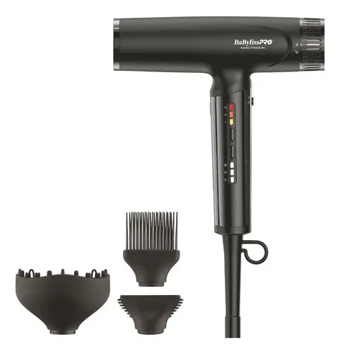 Secador Iónico Ultraliviano Black Babyliss Pro 1400w