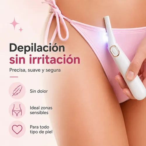Depiladora Eléctrica Mujer Bikini Recargable Usb Suave