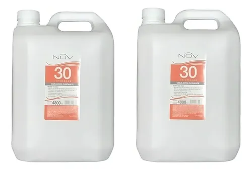 Agua Oxigenada Nov Oxidante Crema 30vol Bidón Por 4800ml X2