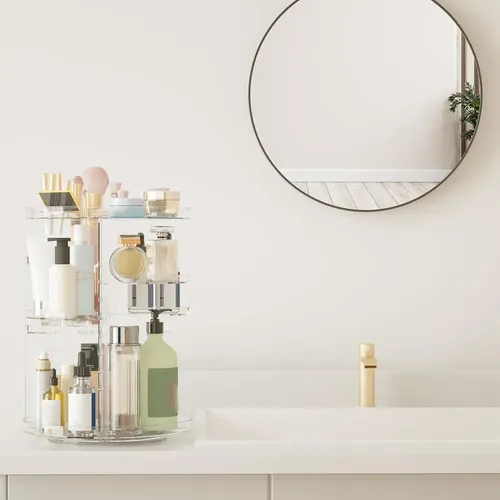 Caja Giratoria Organizadora De Maquillaje Y Cosméticos