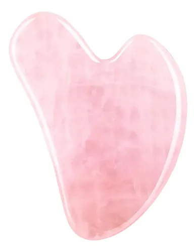 Herramientas Faciales Gua Sha Fuiyoocen, Cuarzo Rosa Natural