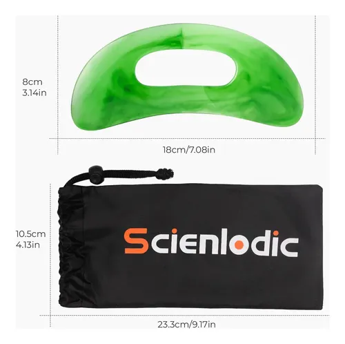 Herramienta De Masaje Gua Sha Scienlodic Body Con Mango Para